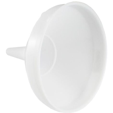 Embudo de plástico color blanco de Ø13cm 1/4 litros 4737 (1/2)