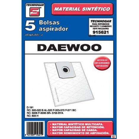 FPLUS bolsa aspirador pack 5 uds. daewo 915621 , bolsa aspirador pack 5 uds. daewo 915621 (1/2)
