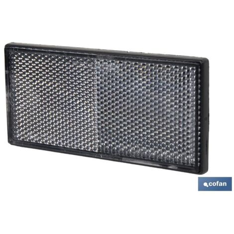 CATADIÓPTRICO RECTANGULAR BLANCO 106 X 50 MM ADHESIVO