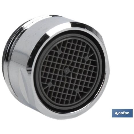 Filtro de grifo aireador para ahorro de agua M-24 ahorro de agua fabricado en latón y acero inoxidable color cromo (1/4)