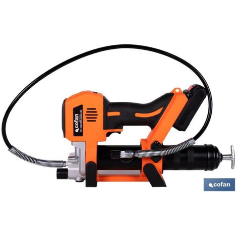 COFAN engrasadora a batería li-ion 21 v 2 ah , Engrasadora a batería ideal para utilizarse en maquinaria, así como en el sector industria, de automoción y mantenimiento. La herrami (1/4)