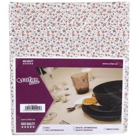 Hule con diseño moderno de flores 140x250cm fabricado en PVC y polipropileno (1/5)