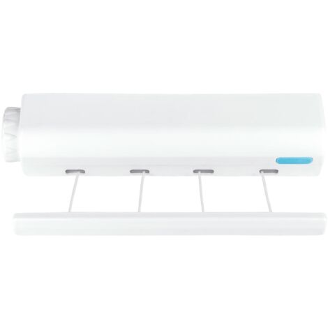 Tendedero de 4 cuerdas orientable (soporta hasta 10kg extensible hasta 3,2m de longitud) color blanco