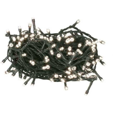 Guirnalda con 8 modos de 100 LEDs (11m) 6500K 3xAA IP44 (1/2)