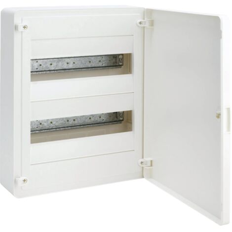 Caja de superficie de la serie “Golf VF” con 2 filas (12 módulos por fila) y puerta con manecilla y puerta opaca (63A 400V) IP40 (1/2)