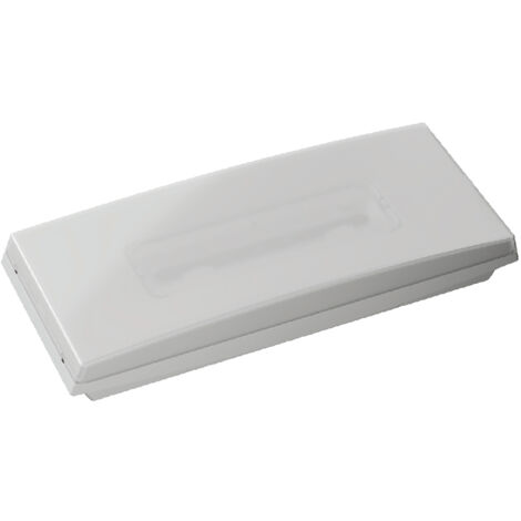 Luz LED de emergencia “GS” de superficie (0,6W 5700K 165lm) IP44/IK07 25,2x10x4cm color blanco