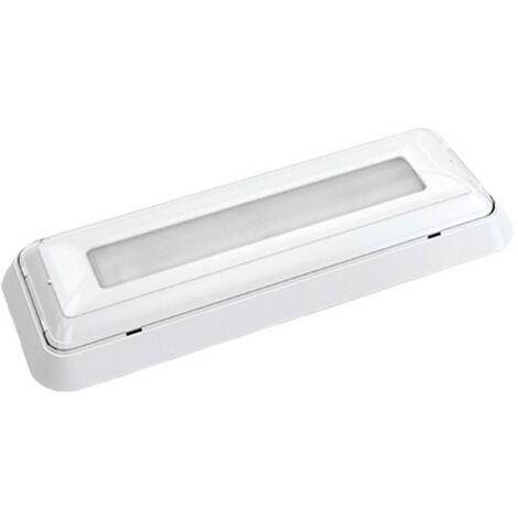 Luz LED de emergencia “Dunna” de superficie (0,4W 5700K 45lm) IP44/IK07 32,2x12x4,5cm color blanco