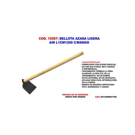 BELLOTA Azada Ligera Air L1CM1200 con Mango Bellota