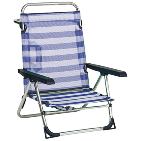 Silla playa 606-alf reclinable aluminio fibreline alco