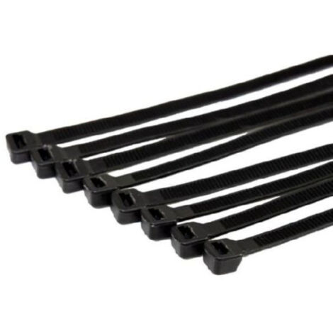 Bolsa de 100 bridas de nylon 7,6x540mm negra index