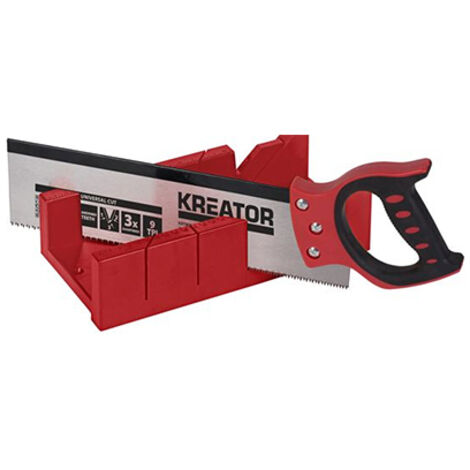 Kit serrucho con guia ingletar 30x10x8cm krt809001 kreator