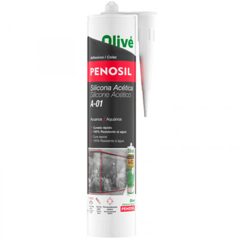Cartucho silicona acuarios traslúcida 300ml