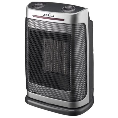 Termoventilador Ceramico PTC Fogon 1500w Plata 2potencias 3funciones Termost. Regu. Seguridad, Antivuelco 29x19x14,5cm (1/2)