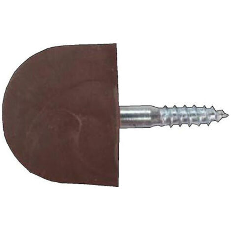Bolsa 100 soporte estante vitrina plast. Marron 20mm (1/2)