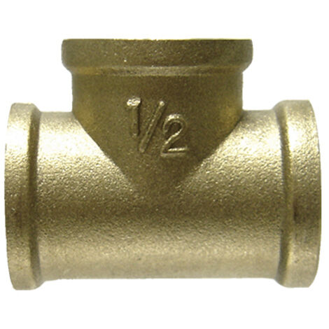 Conexión tipo T fabricada en latón h-h-h 1/2” 38601 (1/2)