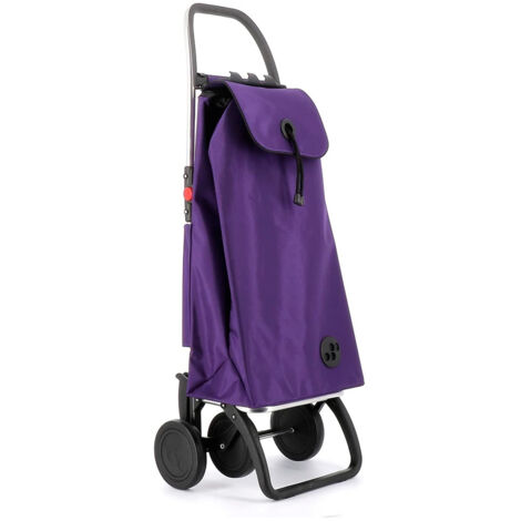 Carro compra plegable "Imax Logic 2+2" de 4 ruedas mf color morado imx305 rolser