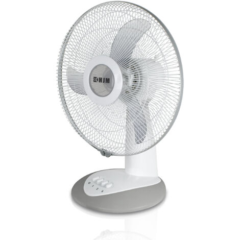Ventilador de sobremesa 'VM40' fijo y oscilante (50W aspas de Ø40cm y 3 velocidades) IP20 57x43,5x30cm color blanco (1/3)