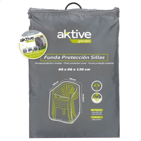 Funda sillas apiladas 120x66cm poliester aktive