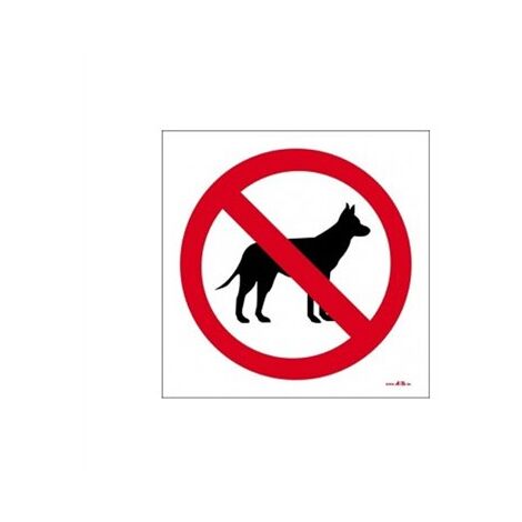Señal adh. Prohibido perro 10x10cm rd46633