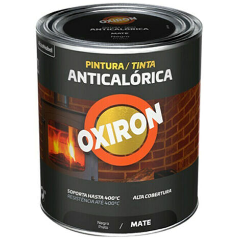 TITAN esmalte oxiron anticalorico negro 750ml mate , Pintura anticalórica Titan con resinas pensadas para proteger, decorary dar un gran acabado resistente al calor y tem