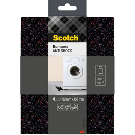 Pack 4 almohadillas antichoque 10x10x0,4cm sp92o77 3m (1/3)