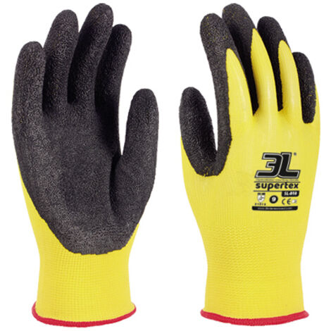 Guantes de látex rugoso "Supertex" grandes (Talla 9) 3L (1/2)