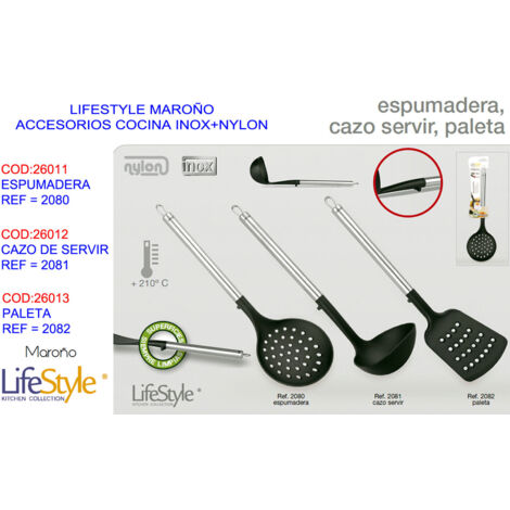 LIFESTYLE MAROÑO ACC.COCINA INOX+NYLON CAZO DE SERVIR=2081