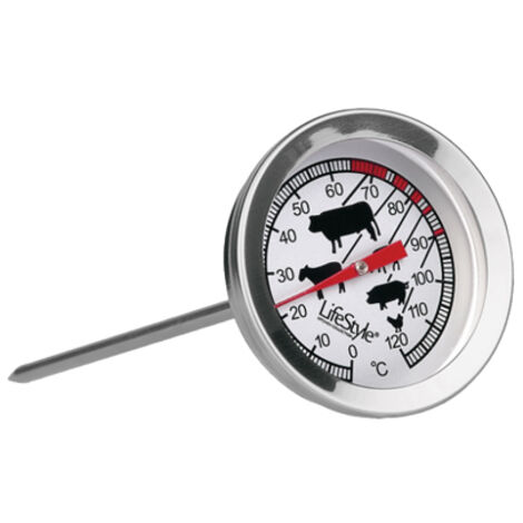 Termómetro para uso culinario de 12cm de largo fabricado en acero inoxidable (1/2)