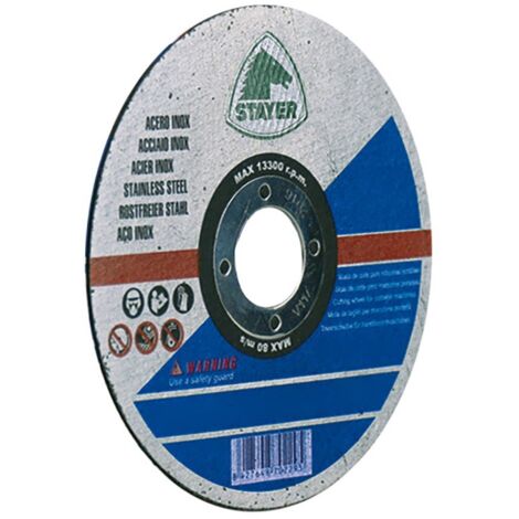 Disco extrafino inoxidable estándar WA36RBF-41 para corte de materiales ferrosos (6650 RPM) Ø230x1,9x22,23mm (1/2)
