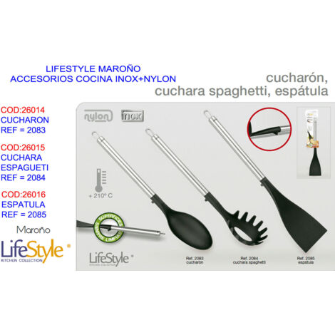 Cucharón de cocina Lifestyle Maro en acero inoxidable y nylon 2083