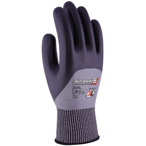 Guantes de nitrilo con puntos microdot medianos (Talla 8) 3L (1/3)