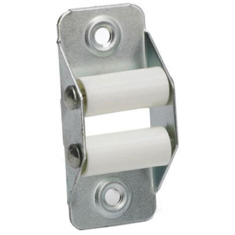 Guiacinta persiana metal 2 poleas plastico blanco b-5/0 70050048 (1/2)