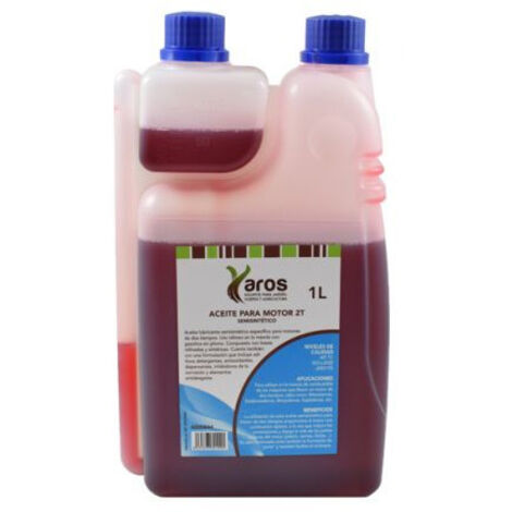 Aceite Semisintético YAROS 2 Tiempos 1 Litro con Dosificador