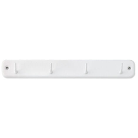 Colgador Hogar Con Tornillo Acero  Blanco Inofix