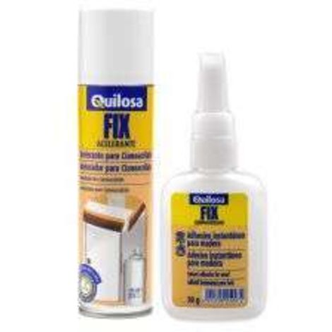 Kit pegamento cianocrilato 50gr + acelerante 150ml quilosa