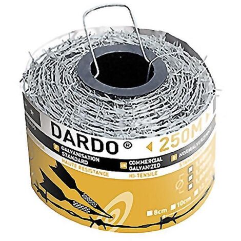 Alambre Espino DARDO RO250 MT 1.60 x 1.4mm Mor-Riv Distancia 15