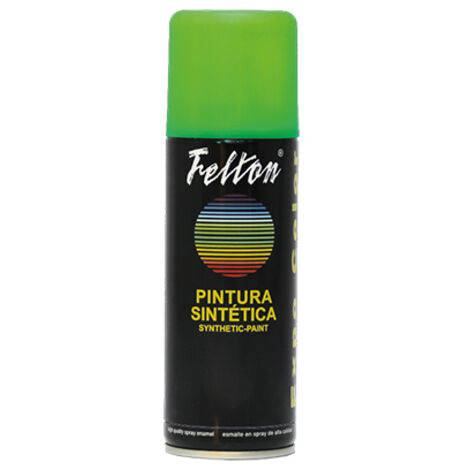 FELTON spray pintura amarillo fluor 200ml , El Spray Pintura Amarillo Fluor 200ml de la marca Felton es una solución de pintura de alta calidad para uso industrial y doméstic (1/3)