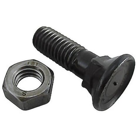 Tornillos De Arado DOJA INDUSTRIAL | Pack De 20 Unidades | Medida 10x40 Mm | Cabeza Plana En Acero Para Maquinaria Agrícola