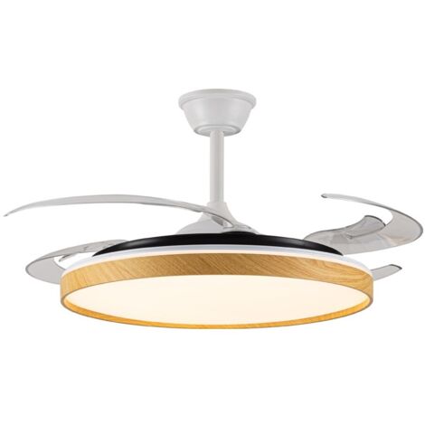 Ventilador LED aspas plegables Panam L 80W 8000Lm CCT