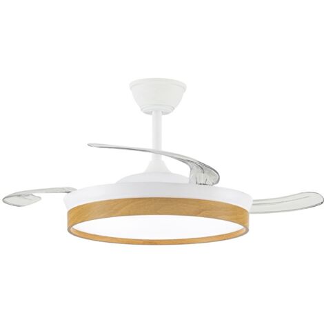 Ventilador LED aspas retráctiles Paneco 45W 4400Lm CCT Dim (1/5)