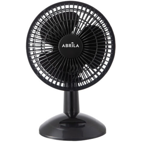 Ventilador de sobremesa "Pizarro Mini" regulable y orientable (20W motor AC 2 velocidades) color negro (1/2)