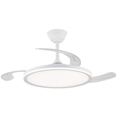 Ventilador LED aspas retráctiles Astor 45+9W 5565Lm CCT Dim (1/5)