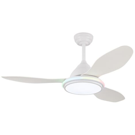 Ventilador de techo LED “Stel TL RGB” regulable con control remoto (31W RGB+3CCT 2980lm) IP20 Ø120cm color blanco (1/5)