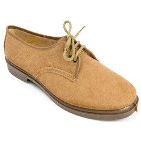 Zapatillas Segarra 701 Tabaco Para Hombre - Fabricadas En España, Piel Serraje, Suela Caucho (Talla 45, Color Marrón)