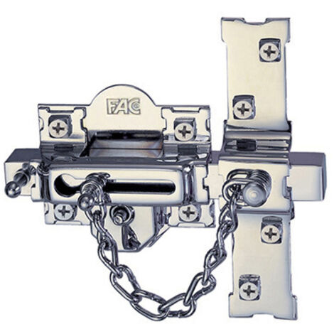 Cerrojo 307r/80 izq boton/llave bomb. Perfil 70mm cromo fac
