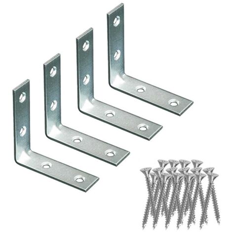 Ángulos de refuerzo "AN02" 100x100x15mm fabricado en acero zincado (4 unidades, incluye tornillería) (1/5)