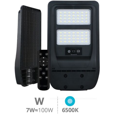 Farola solar LED Buat con sensor de movimiento y crepuscular 7W 6500K IP65 (1/5)