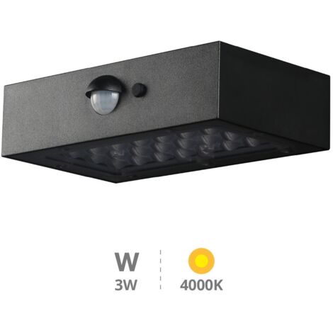 Aplique solar LED Piana con sensor de movimiento y crepuscular 3W 4000K (1/5)