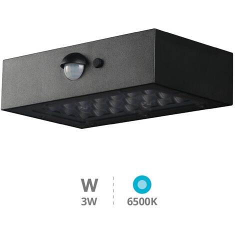 Aplique solar LED Piana con sensor de movimiento y crepuscular 3W 6500K (1/5)