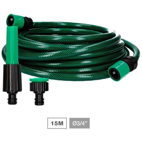 Kit manguera jardín Bairia Ø3/4" 19mm 15M (1/5)